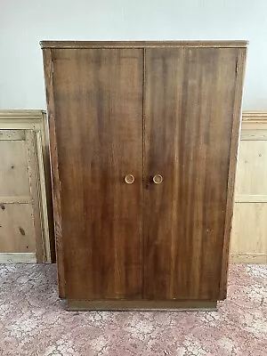 £70 • Buy Vintage Danish Wooden Solid Wardrobe 1960's Mid Century MCM Rotterdam
