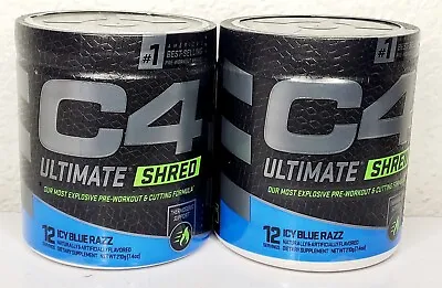 Cellucor C4 Ultimate Pre Workout 12 Servings Icy Blue Razz Exp 04/24 Lots Of 2 • $25