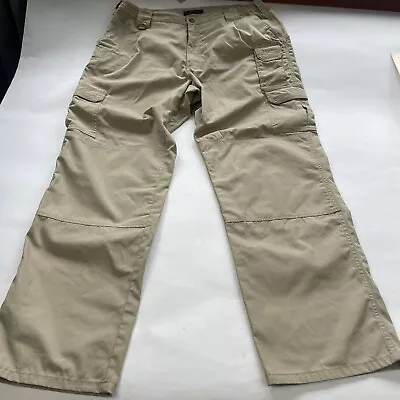 5.11 Tactical Beige Stryke Pants Flex Tac Ripstop Khaki Men's Size 38x34 • $19.92