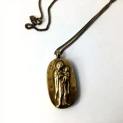 Metroplolitan Museum Of Art 1982 Religious Pendant Chain Madonna Child John • $42