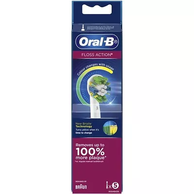 $69.95 • Buy Oral-B Floss Action Replacement Heads - 2 X 5 Pack (10 Brush Heads)