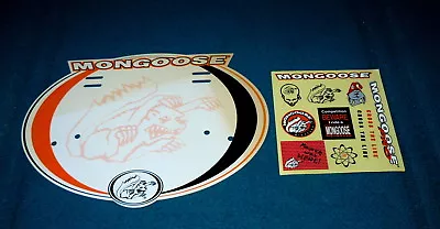 Vintage : MONGOOSE BMX Handlebar SIGN : Bonus STICKERS @ Bicycle BIKE • $77.08