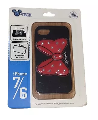 NEW Disney Minnie Polka Dot Bow Apple Iphone 6S/7 Cellphone Case Kickstand  • $19.99