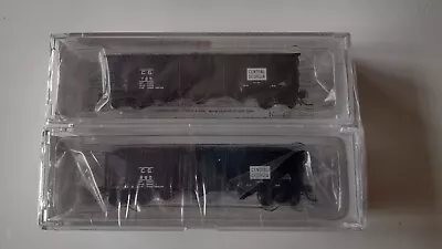 Bluford N Georgia Railroad 3-Bay Offset Side Hopper Wood Chip 2 Car Set 73752 • $47