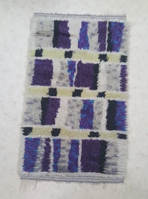 £30.33 • Buy Vintage Rya Rug Shag Carpet Sweden Scandinavia 1960s Mid Century Modern