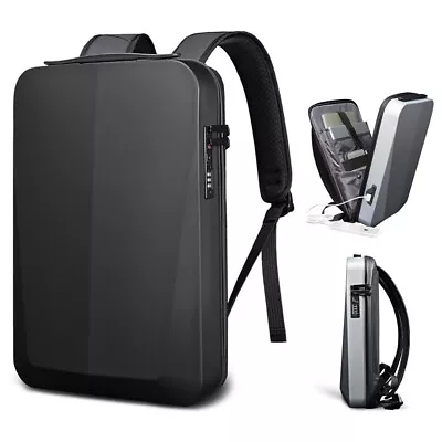 Anti-Theft Hard Shell Backpack 15.6-Inch Business Travel Laptop Backpack For Men • $145.49