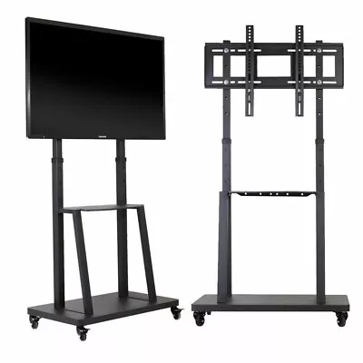 £89.93 • Buy 32-80  Mobile TV Cart Floor TV Stand Mount Pallet Rack Shelf TV Console Trolley