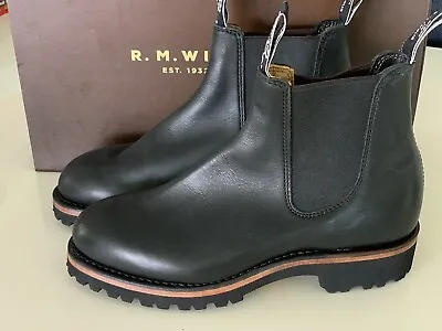 NEW RM Williams Urban Turnout Ebony Yearling Mens Boots Leather Shoes US4.5 • $329