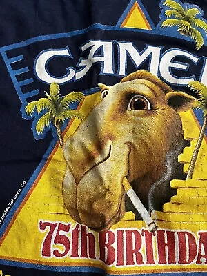 Vintage 1988 Camel Cigarettes Joe 75th Birthday T-Shirt MADE IN USA Mens Sz L • $23.80