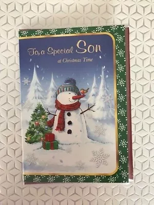 Christmas Card Cute Traditional Special Family Members SondaddygrandsonUncle • £1.79
