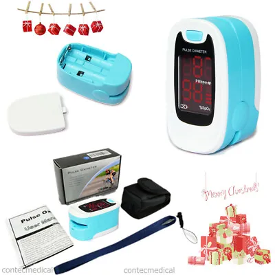 Fingertip Pulse Oximeter SpO2 Blood Oxygen Saturation Monitor&caseCONTEC CMS50M • £13.19