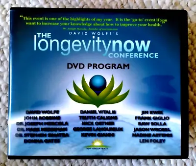 David Wolfe's The Longevity Now Conference 16 DVD Program New Horizon Health • $22.95