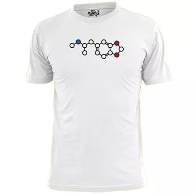 Mens MDMA Molecular Structure T Shirt Raving Party Ecstasy • £12.99