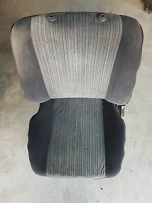 Vw Golf Jetta Mk1 Early Swallowtail Front Right Side Grey Stripe Cloth Seat • $127.86