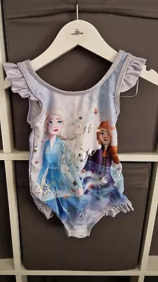 Baby Girl Frozen Elsa Anna Olaf  Swimming Costume Age 18-24 Months  New With Tag • £5