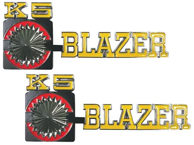 NEW K5 Blazer Fender Emblem PAIR / For 1975-80 Chevy Blazer Trim Parts 9904 • $197.99
