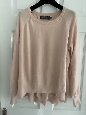 Coercion London Pink Nylon/ Angora Rabbit Hair Mix Soft Jumper Size XL • £7