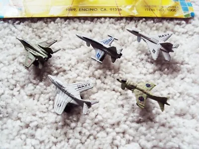 Vintage Micro Machines Military Jet Planes Lot Of 5 From 5-pack Loose 1989 • $7.49