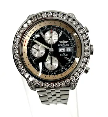 Breitling Bentley Continental GT A13363 45mm 8CT Diamond Automatic Men's Watch • $7500