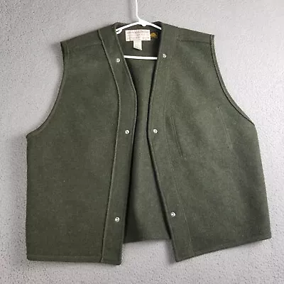 VINTAGE FILSON Men's Sz 44 WOOL VEST LINER Style 21 For Jacket 73N • $99.88