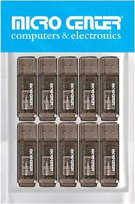 Micro Center Superspeed 10 Pack 32GB USB 3.0 Flash Drive Gum Size Memory Stick • $35.35