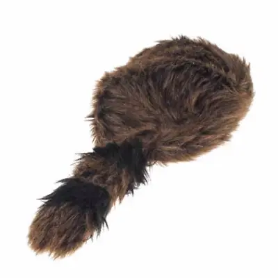 Raccoon Tail Adult Hat Fur Coonskin Cap Davey Crockett Coon Skin Daniel Boone • $14.41