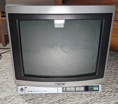 Vintage Sony Trinitron KV-1370R Color Tube TV 13  CRT TV Retro Gaming • $245.99