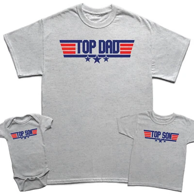 £8.99 • Buy Top Dad & Top Son Fathers Day T-Shirt Son Kids Baby Matching T-Shirts Top #FD#2