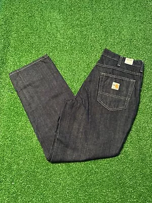 Mens Carhartt 280-83 NWT Cat 2 FPA 2112 FR Flame Resistant Dark Blue Jeans 34x30 • $29.95