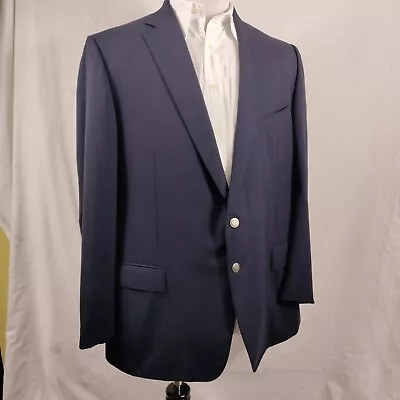 Ermenegildo Zegna Wool Blazer Men 58L (48L US) Blue Blazer Surgeon Cuff Pls Read • $27.99