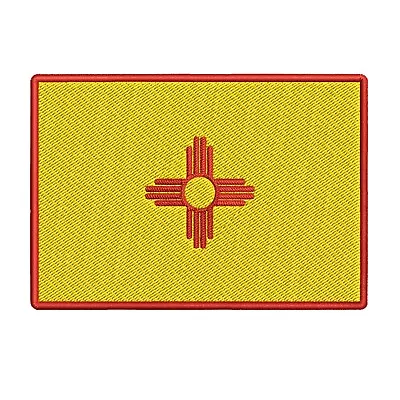 NEW MEXICO STATE FLAG PATCH Embroidered Iron-on EMBLEM Albuquerque Applique NM • $5.95