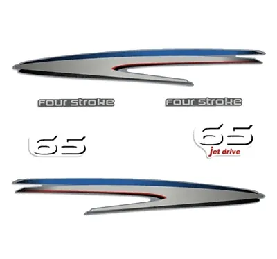 Yamaha Outboard Four Stroke Jet Drive Decal Sticker Kit 65 HP • $59.99