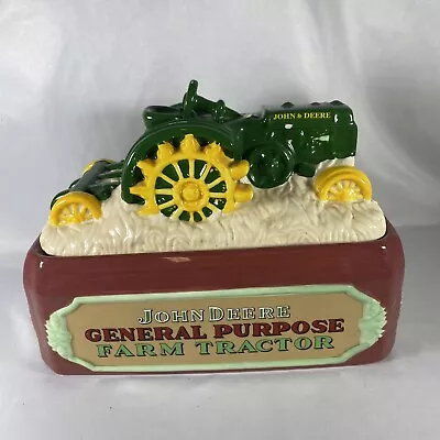 John Deere Ceramic Cookie Jar Model D 1924-1953 General Purpose Farm Tractor • $27.97