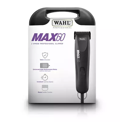 NEW Wahl Max 60 Professional Dog Clipper - 2 YEARS WARRANTY - FREE SHIPPING!!!!! • $235.90