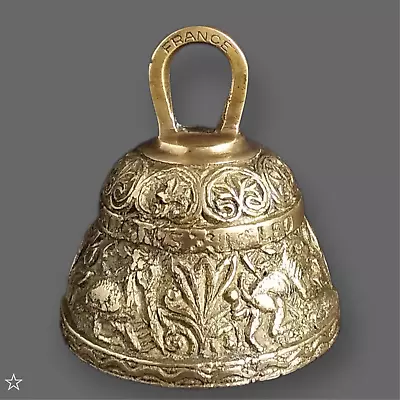 Vintage Brass Sanctuary Altar Table Bell Lion Eagle Lamb Pelican Latin France • $55