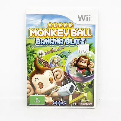 Super Monkey Ball Banana Blitz - Nintendo Wii - Free Shipping Included! • $8.50