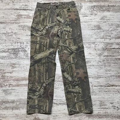 Vintage Mossy Oak Camo Pants Mens 32x32 (measures 30x30) Straight Leg Hunting • $34.99