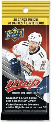 50% OFF 2022-23 Upper Deck MVP Hockey 28 Card Jumbo Value Pack - Sealed • $5.99