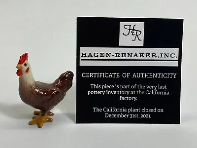 Hagen Renaker #528 3160 Leghorn Hen NOS Last Of The Factory Stock Free Ship • $9.99