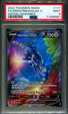 $70 • Buy Origin Forme Dialga V - 177/189 - PSA 9 - Alt Art - Astral Radiance - Pokemon -