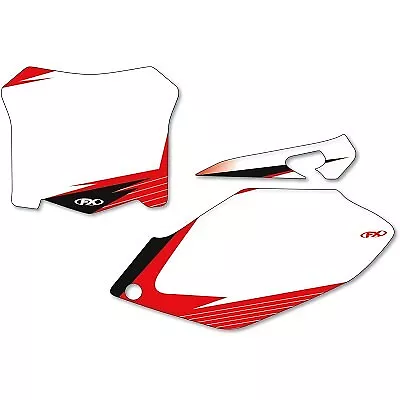 Factory Effex - 12-64336 - Graphic Number Plates - White/Red - CRF450R • $48.95