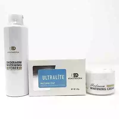 BEAUTeDERM Underarm Set Toner 120ml Cream 20g And Ultralite Soap 125g • $58.95