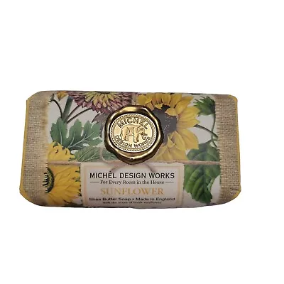 NWT Michael Design Works Shea Butter Bar Soap SUNFLOWER Made In England Fresh • $14