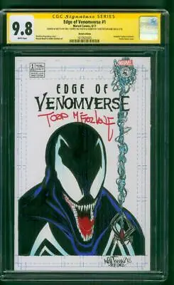 Venom 1 CGC 9.8 2XSS Torres Todd McFarlane Original Art Sketch Spider Man • $329.99