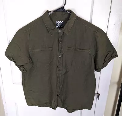 Viktos Arms Co. Shemagh Ops S/S Buttoned Linen Blend Olive Drab XL Army Sofari • $50
