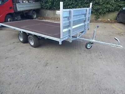 Trailer Flat Bed Light Weight Transport Twin Axle Quad Bike 4x4 Farm Gator Horse • £1849