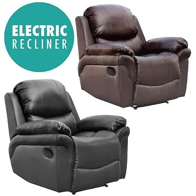 £349.99 • Buy Madison Electric Leather Auto Recliner Armchair Sofa Home Lounge Chair