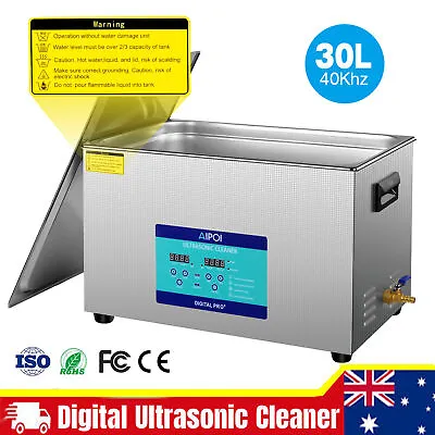 30L Ultrasonic Cleaner Stainless Steel Industry Heated Heater W/Timer • $483.46