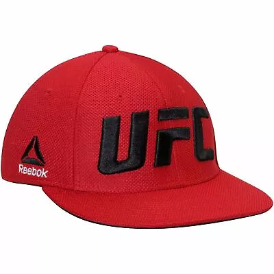 Mens Reebok UFC Red Flat Visor Flex Hat - Red | Black • $17.66