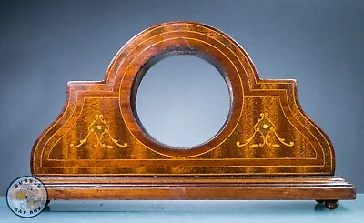 Edwardian Mantel Clock Inlaid Marquetry Wooden Housing Clock Case • $49.80